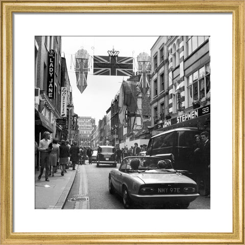 Carnaby Street during the 'swinging 60s' 1968