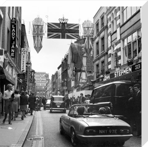 Carnaby Street during the 'swinging 60s' 1968