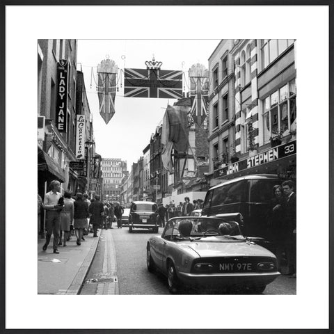Carnaby Street during the 'swinging 60s' 1968