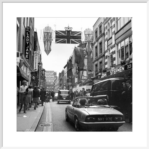 Carnaby Street during the 'swinging 60s' 1968