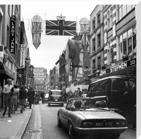 Carnaby Street during the 'swinging 60s' 1968