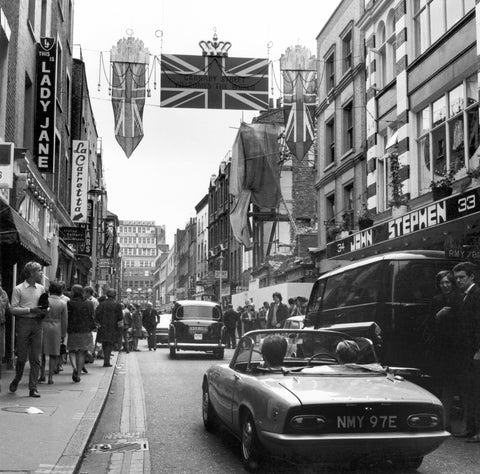 Carnaby Street during the 'swinging 60s' 1968