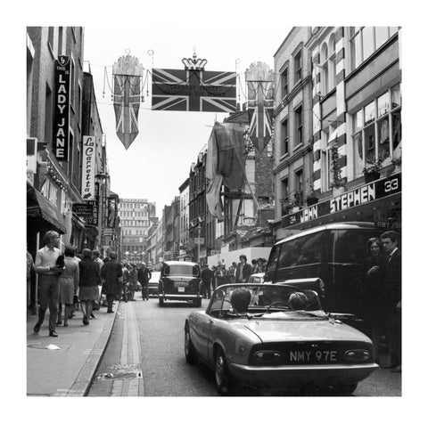 Carnaby Street during the 'swinging 60s' 1968