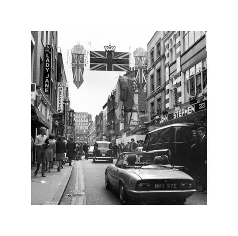 Carnaby Street during the 'swinging 60s' 1968