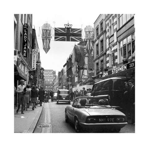 Carnaby Street during the 'swinging 60s' 1968