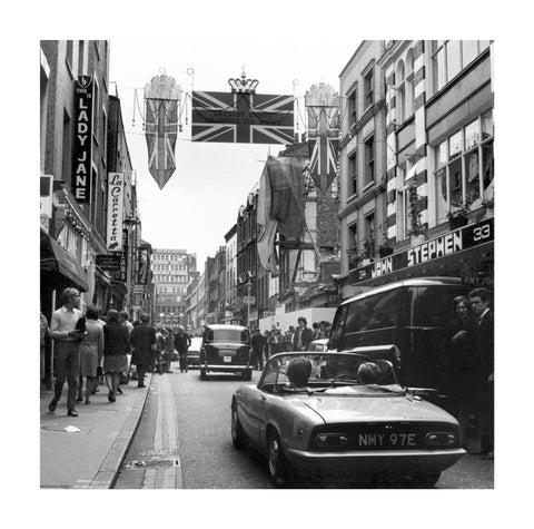 Carnaby Street during the 'swinging 60s' 1968