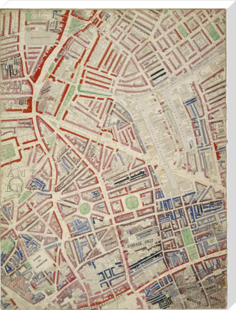 Descriptive Map of London Poverty Section 16 1889