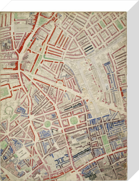 Descriptive Map of London Poverty Section 16 1889