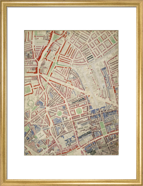 Descriptive Map of London Poverty Section 16 1889