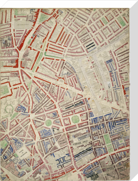 Descriptive Map of London Poverty Section 16 1889