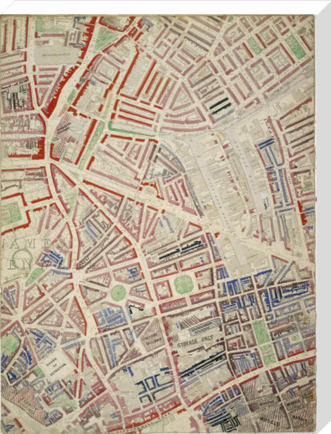 Descriptive Map of London Poverty Section 16 1889