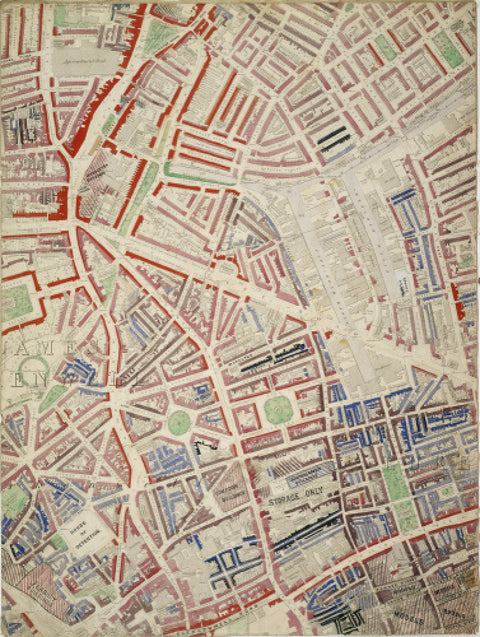 Descriptive Map of London Poverty Section 16 1889