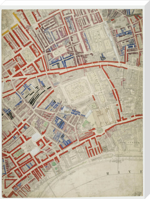 Descriptive Map of London Poverty Section 25 1889