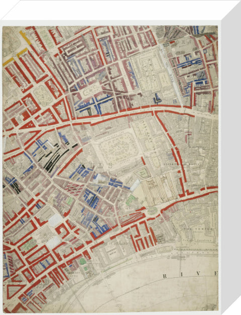 Descriptive Map of London Poverty Section 25 1889