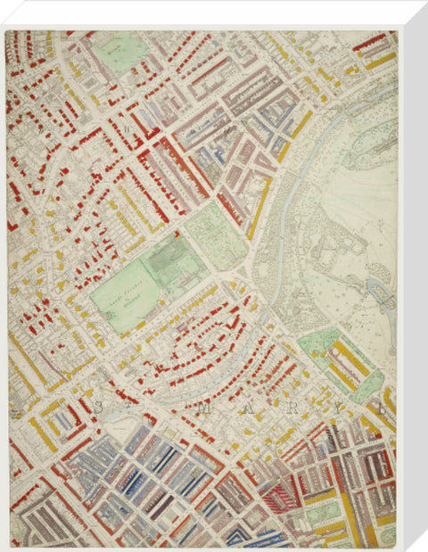 Descriptive map of London Poverty Section 12 1889