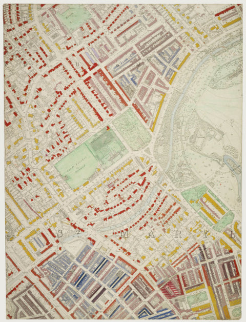 Descriptive map of London Poverty Section 12 1889