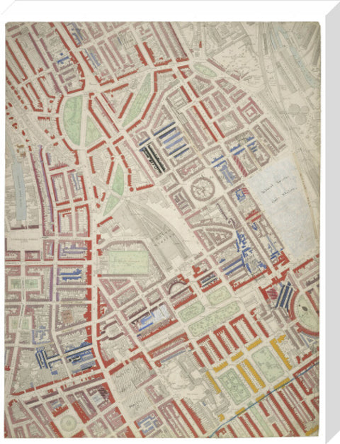 Descriptive map of London Poverty Section 14 1889