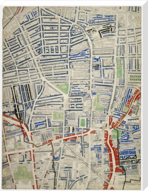 Descriptive map of London Poverty Section 17 1889