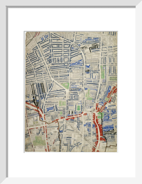 Descriptive map of London Poverty Section 17 1889