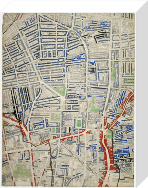 Descriptive map of London Poverty Section 17 1889