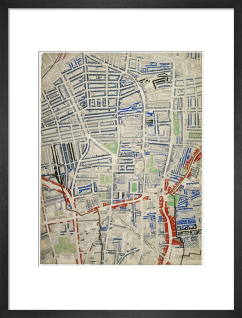 Descriptive map of London Poverty Section 17 1889