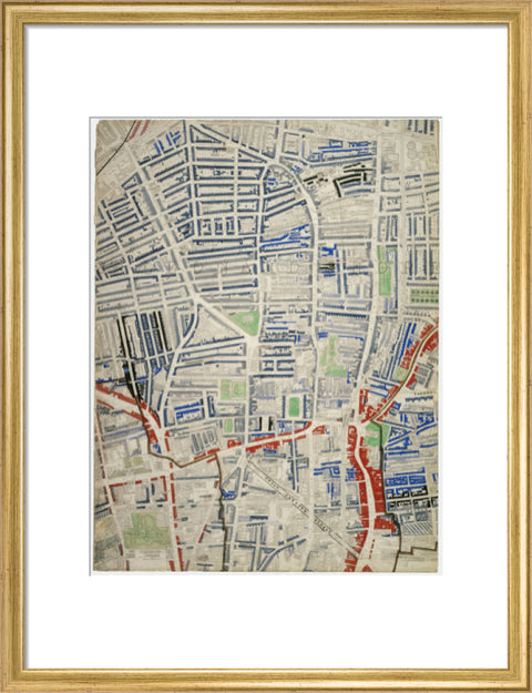 Descriptive map of London Poverty Section 17 1889