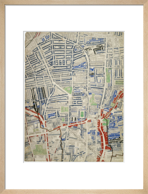 Descriptive map of London Poverty Section 17 1889