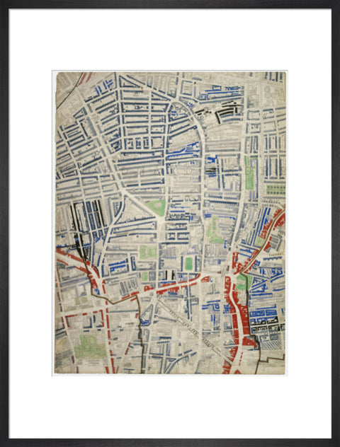 Descriptive map of London Poverty Section 17 1889