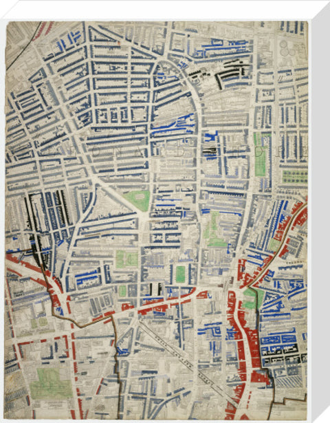 Descriptive map of London Poverty Section 17 1889