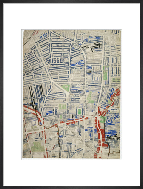 Descriptive map of London Poverty Section 17 1889