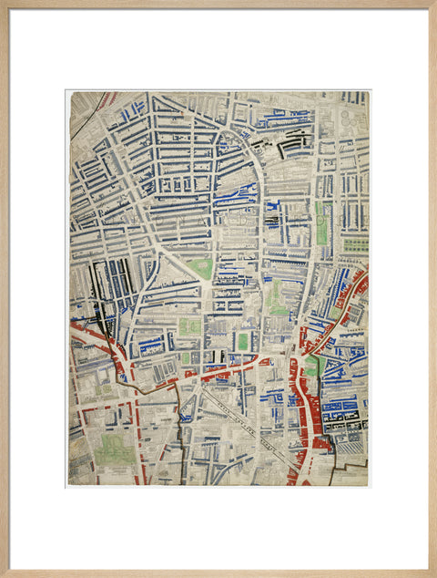 Descriptive map of London Poverty Section 17 1889