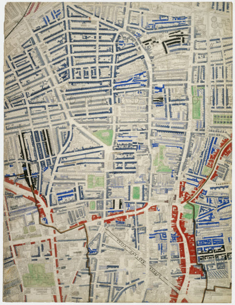 Descriptive map of London Poverty Section 17 1889