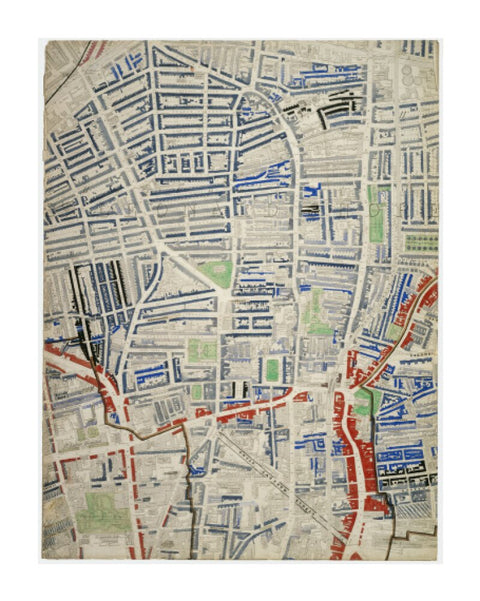 Descriptive map of London Poverty Section 17 1889