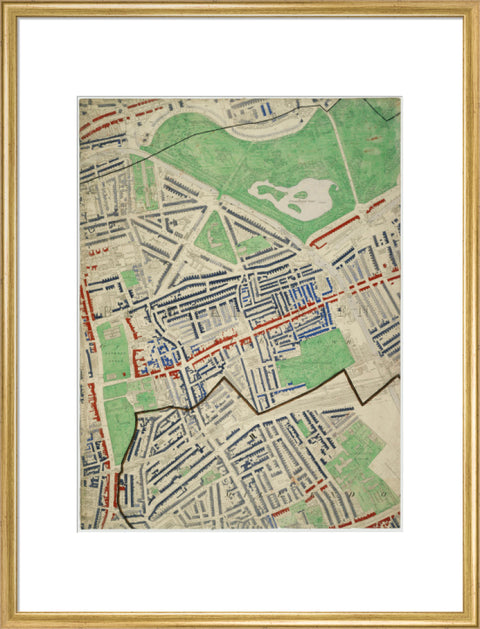 Descriptive map of London Poverty Section 19 1889