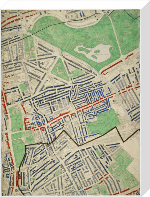 Descriptive map of London Poverty Section 19 1889