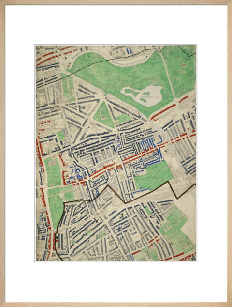 Descriptive map of London Poverty Section 19 1889