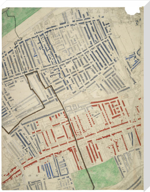 Descriptive map of London Poverty Section 20 1889