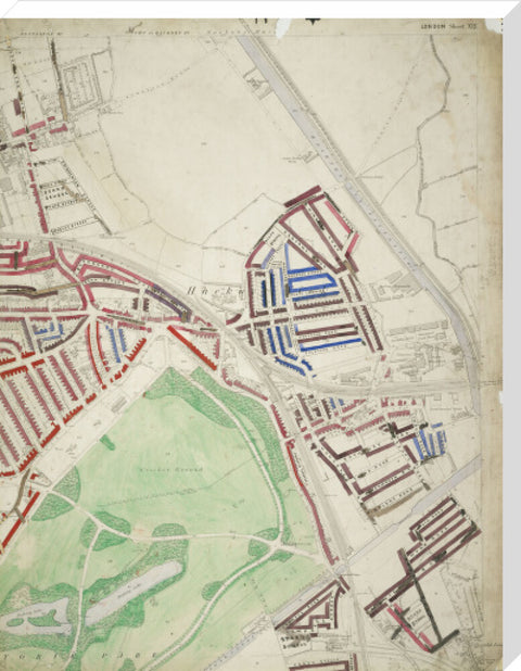 Descriptive map of London Poverty Section 10 1889