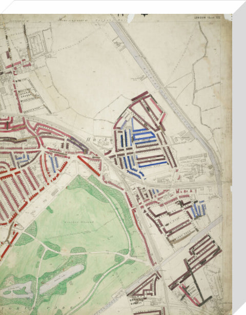 Descriptive map of London Poverty Section 10 1889