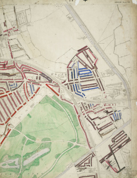 Descriptive map of London Poverty Section 10 1889