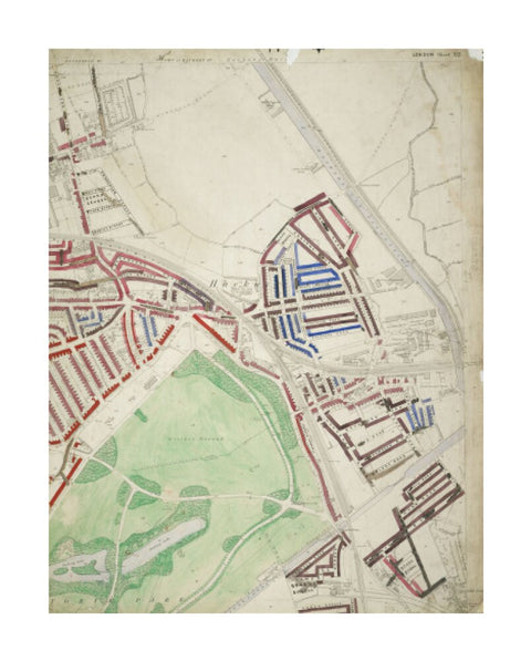 Descriptive map of London Poverty Section 10 1889