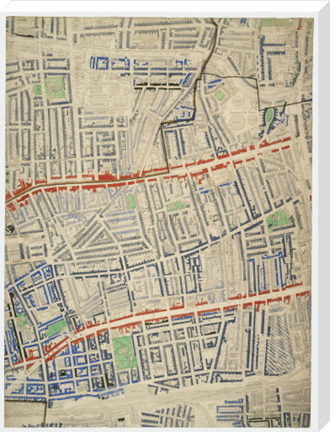 Descriptive map of London Poverty Section 18 1889