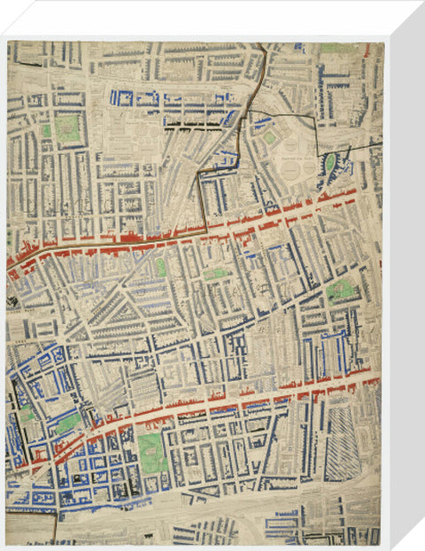 Descriptive map of London Poverty Section 18 1889