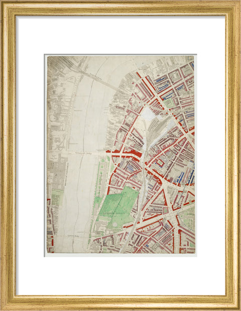 Descriptive map of London Poverty Section 35 1889