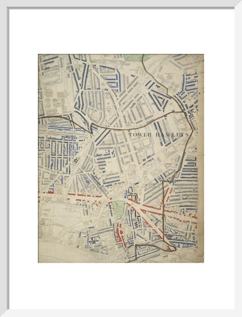 Descriptive map of London Poverty Section 30 1889