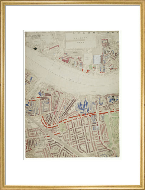 Descriptive map of London Poverty Section 38 1889