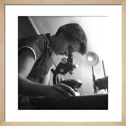 Rosalind Franklin at work in a laboratory 1954