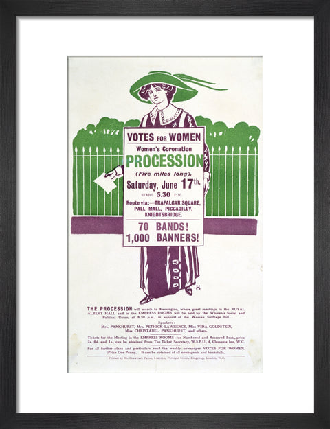 Votes for Women Handbill 1911