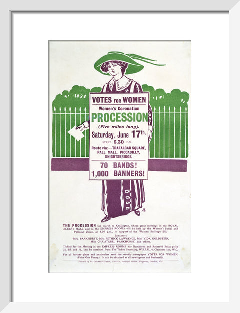 Votes for Women Handbill 1911