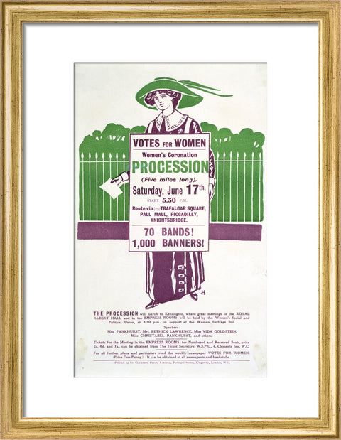 Votes for Women Handbill 1911
